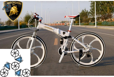 Велосипед LAMBORGHINI G7 White складной